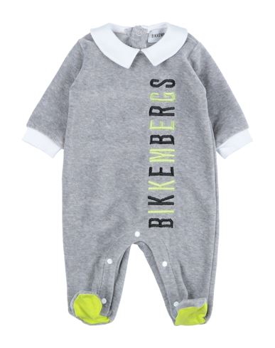 Bikkembergs Newborn Boy Baby Jumpsuits & Overalls Light Grey Size 1 Cotton, Elastane