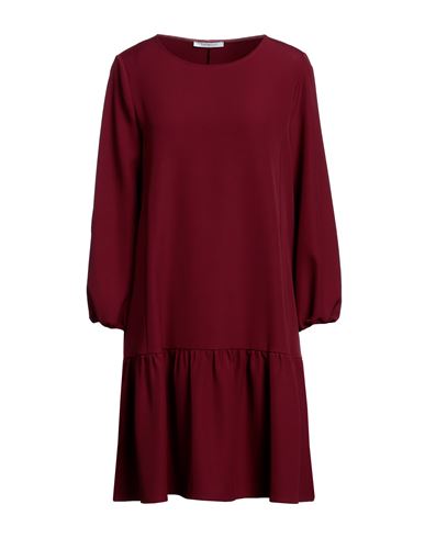 Bellwood Woman Mini Dress Burgundy Size L Polyester, Elastane In Red