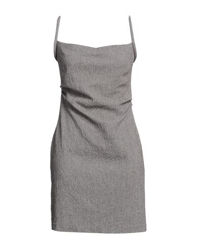 Nanushka Woman Mini Dress Khaki Size Xl Cotton, Polyester, Polyamide, Elastane In Beige