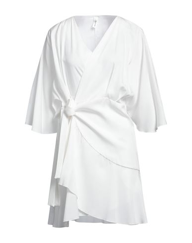 Souvenir Woman Short Dress White Size M Lyocell