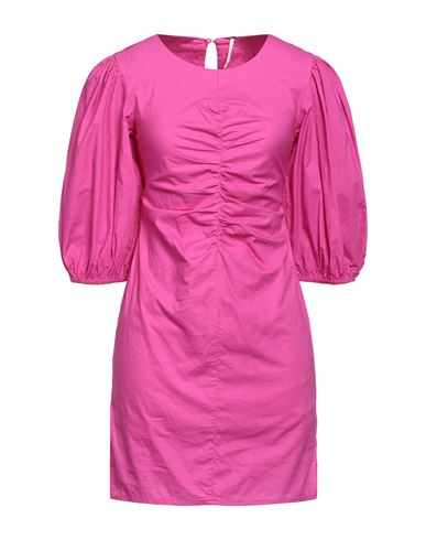 Free People Woman Short Dress Fuchsia Size Xs Cotton In Pink