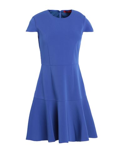 Max & Co . Woman Mini Dress Blue Size S Polyester, Elastane