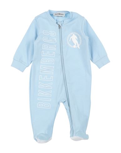 Bikkembergs Newborn Boy Baby Jumpsuits & Overalls Sky Blue Size 1 Cotton, Elastane