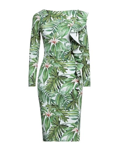 Chiara Boni La Petite Robe Woman Midi Dress Green Size 10 Polyamide, Elastane
