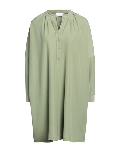 Ottod'ame Woman Mini Dress Sage Green Size 2 Polyester, Elastane
