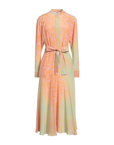 Stella Mccartney Woman Midi Dress Orange Size 4-6 Silk