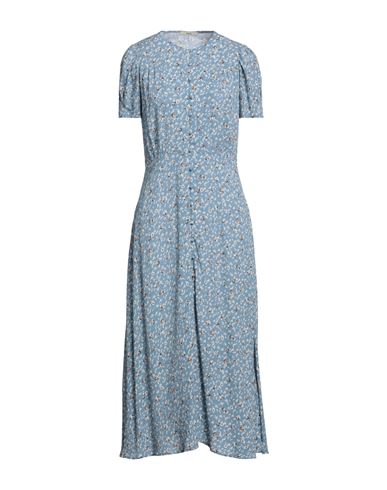 Sessun Woman Long Dress Light Blue Size Xs Viscose