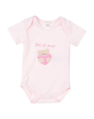 Nanán Newborn Girl Baby Bodysuit Pink Size 3 Cotton, Elastane