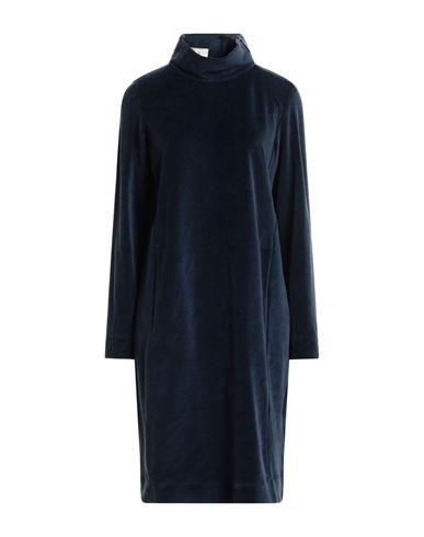 Nenè Woman Midi Dress Navy Blue Size 10 Cotton, Polyamide, Polyester