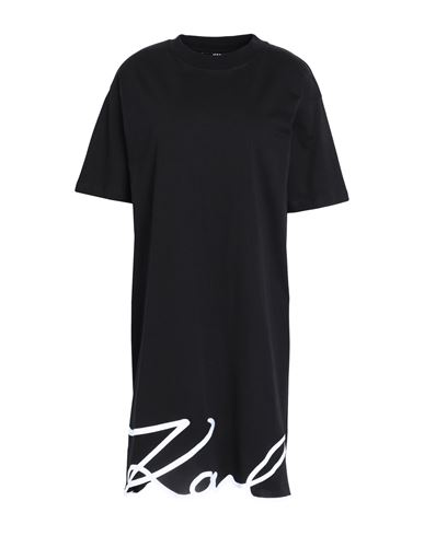 Karl Lagerfeld Woman Short Dress Black Size Xs Organic Cotton