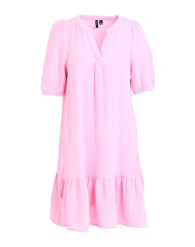 Vero Moda Woman Short Dress Pink Size Xs Cotton