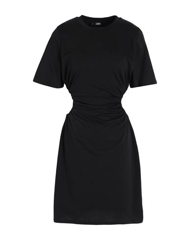 Karl Lagerfeld Woman Short Dress Black Size Xs Organic Cotton