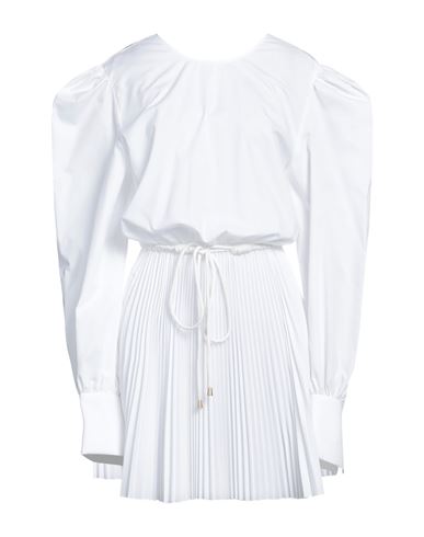 Federica Tosi Woman Mini Dress White Size 8 Polyester, Cotton