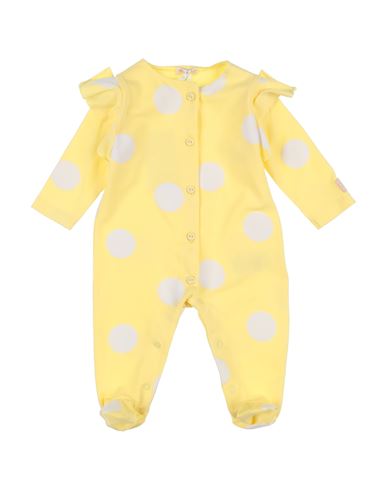 Nanán Newborn Girl Baby Jumpsuits & Overalls Yellow Size 1 Cotton, Elastane