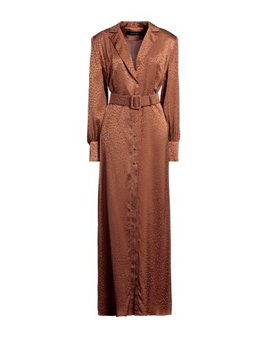 Federica Tosi Woman Long Dress Tan Size 6 Viscose In Brown