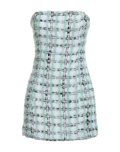 Faith Connexion Woman Mini Dress Light Green Size 10 Acrylic, Cotton, Polyester, Polyamide, Linen