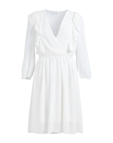 Only Woman Mini Dress White Size L Viscose, Nylon