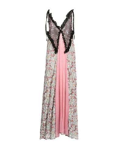Amen Woman Long Dress Light Green Size 10 Viscose, Polyamide, Silk