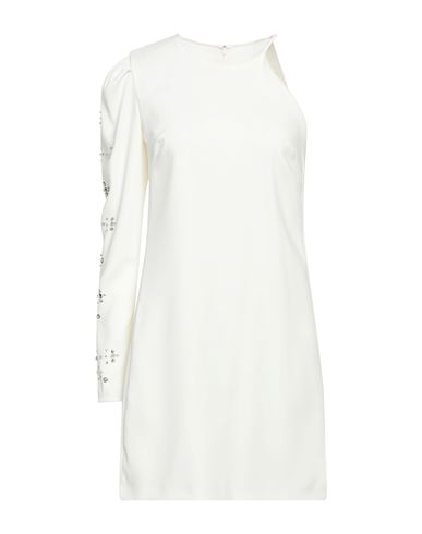 Pinko Woman Mini Dress White Size 10 Polyester, Elastane