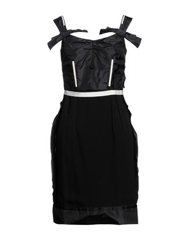 Moschino Woman Short Dress Black Size 6 Silk