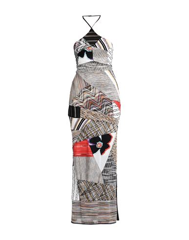 Missoni Woman Maxi Dress Ivory Size 2 Viscose, Cotton, Wool, Polyamide, Linen In White