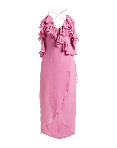 Juan Carlos Obando Woman Midi Dress Pink Size 0 Cotton, Rayon