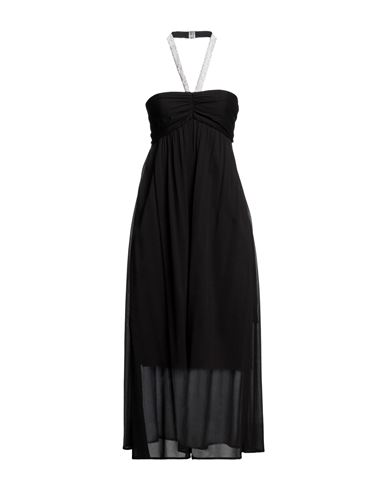 Emma & Gaia Woman Maxi Dress Black Size 2 Viscose