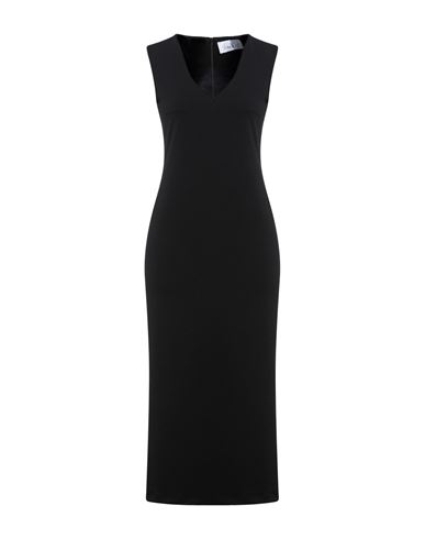 Virna Drò® Virna Drò Woman Midi Dress Black Size 8 Viscose, Polyamide, Elastane