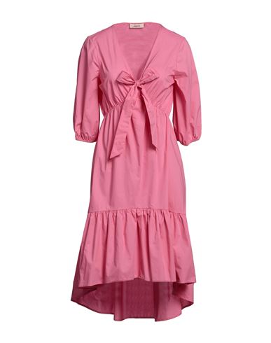 Nanà Italian Heart Woman Midi Dress Pink Size M Cotton