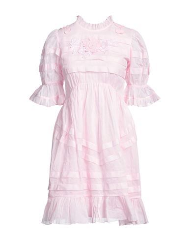 Manoush Woman Short Dress Pink Size 10 Cotton