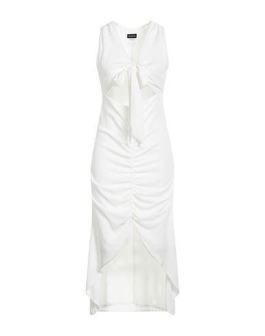Moeva Woman Short Dress White Size 10 Polyester