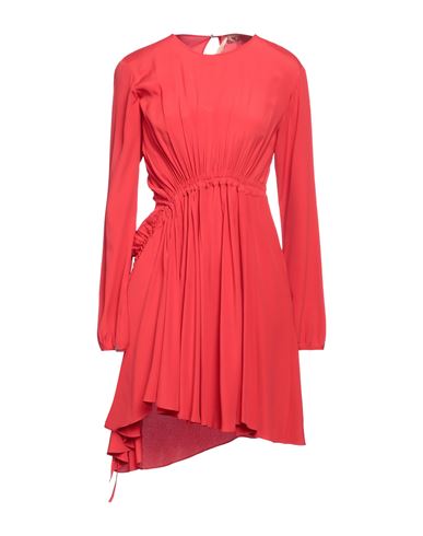 N°21 Woman Mini Dress Red Size 8 Acetate, Silk
