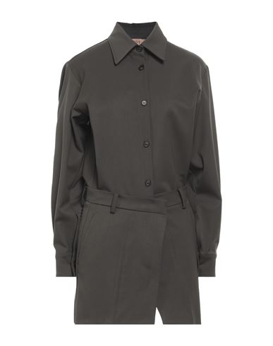 N°21 Woman Mini Dress Khaki Size 0 Polyester, Wool, Elastane In Beige