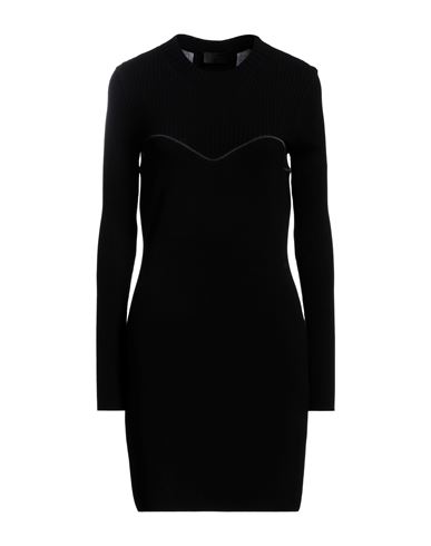 Moncler Woman Mini Dress Black Size M Viscose, Polyester