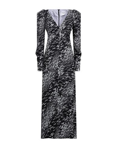 Black Coral Woman Long Dress Black Size 6 Polyester