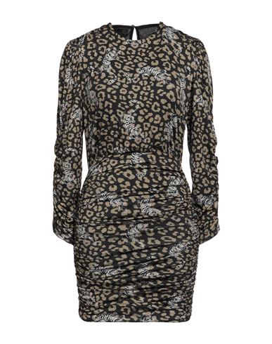 Gaelle Paris Gaëlle Paris Woman Mini Dress Khaki Size 4 Polyester, Elastane In Beige