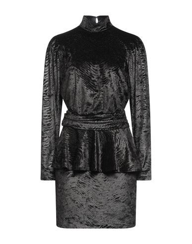 Gaelle Paris Gaëlle Paris Woman Mini Dress Black Size 4 Polyester, Elastane