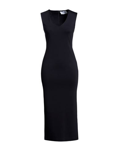 Virna Drò® Virna Drò Woman Midi Dress Dark Purple Size 4 Viscose, Polyamide, Elastane