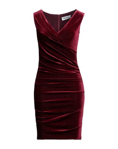 Blugirl Blumarine Woman Mini Dress Burgundy Size 8 Polyester, Elastane In Red