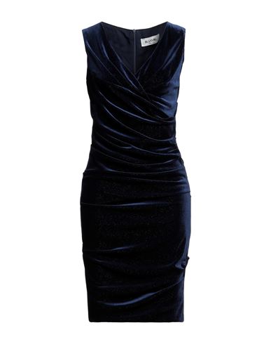 Blugirl Blumarine Woman Mini Dress Navy Blue Size 4 Polyester, Elastane