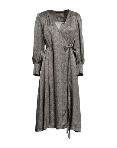 Brian Dales Woman Midi Dress Beige Size 10 Viscose