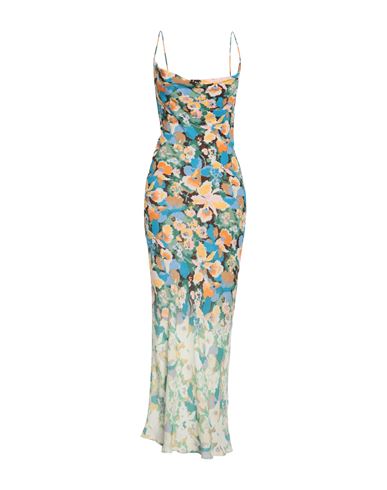 M Missoni Woman Long Dress Green Size 4 Viscose