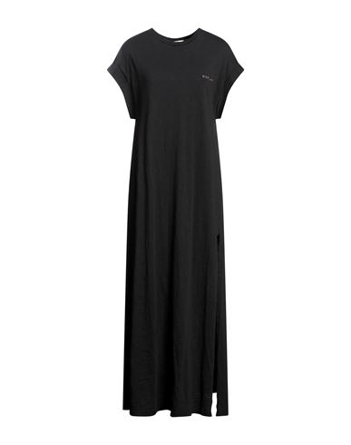 Replay Woman Long Dress Black Size Xl Cotton
