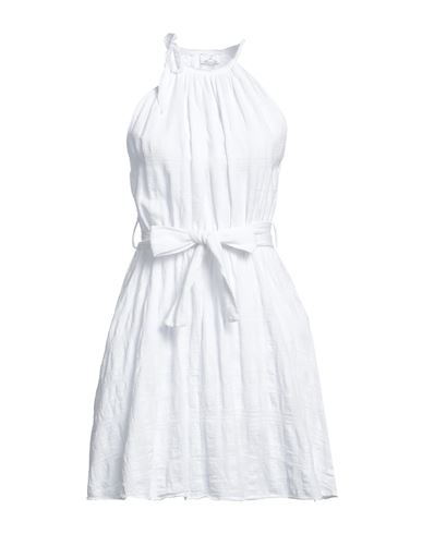 Berna Woman Short Dress White Size Onesize Cotton