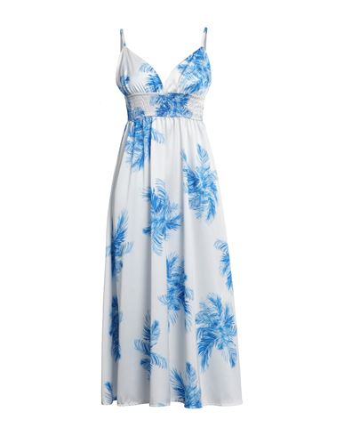 Berna Woman Long Dress Azure Size Onesize Polyester In Blue