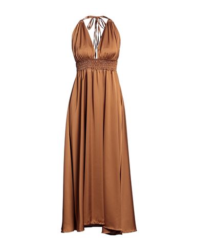 Berna Woman Long Dress Brown Size Onesize Polyester