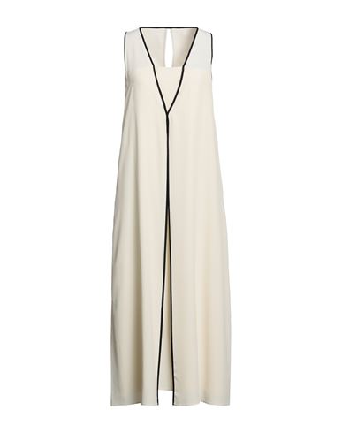 Simona Corsellini Woman Midi Dress Ivory Size 6 Acetate, Silk In White