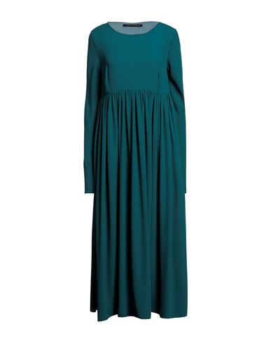 Alessio Bardelle Woman Midi Dress Emerald Green Size L Polyester
