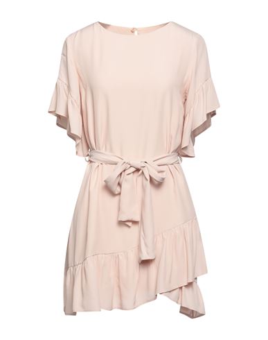 Kaos Woman Mini Dress Blush Size 8 Acetate, Silk In Pink