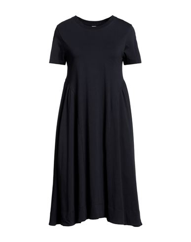 Bomboogie Woman Midi Dress Midnight Blue Size 1 Cotton